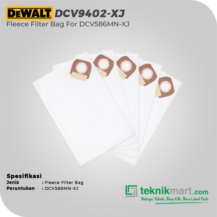 Dewalt Fleece Filter Bag For Vacuum DCV586MN-XJ (DCV9402-XJ)