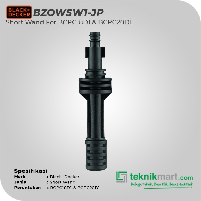Black+Decker Short Wand For BCPC18D1 & BCPC20D1 (BZOWSW1-JP)