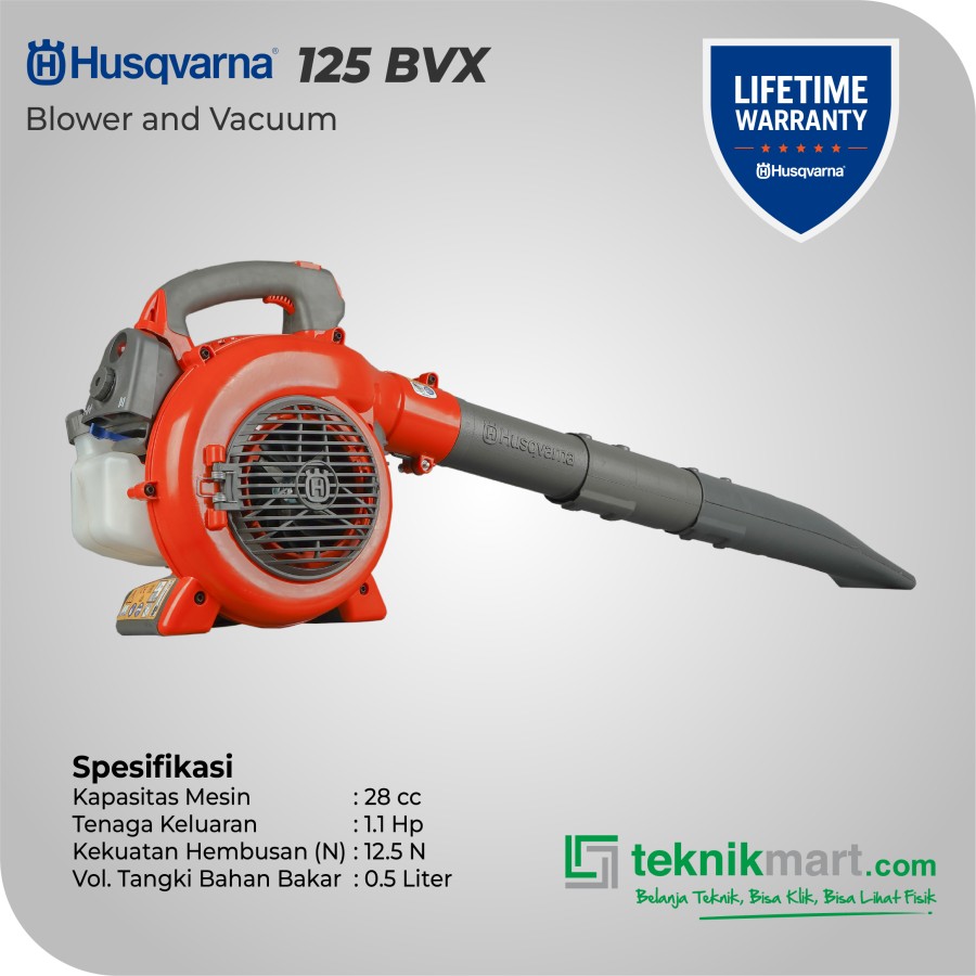 Husqvarna 125BVX Blower Vacuum / Mesin Peniup & Hisap