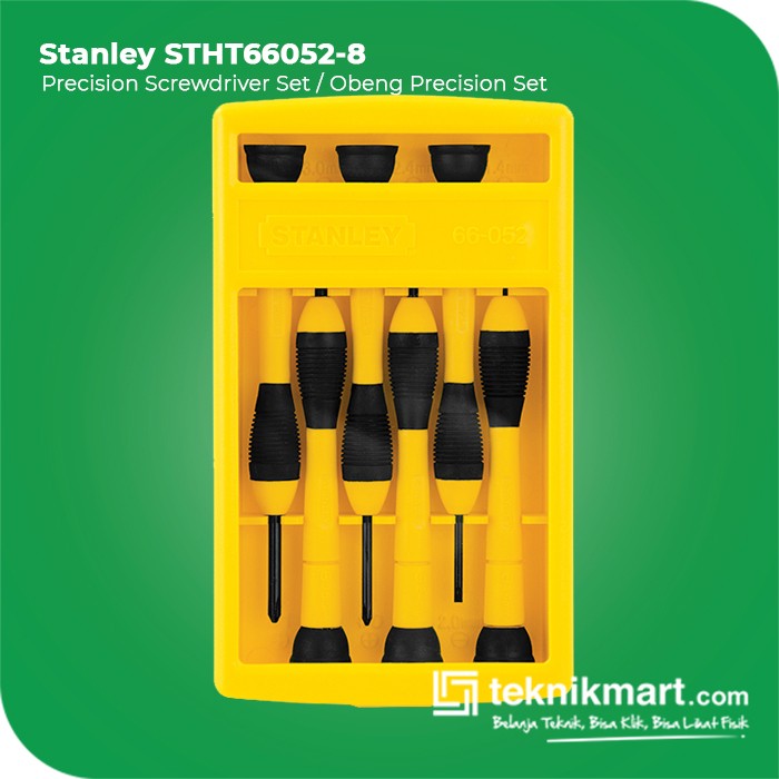 Stanley STHT66052-8 Precision Screwdriver Set 6PCS Bi-Mat