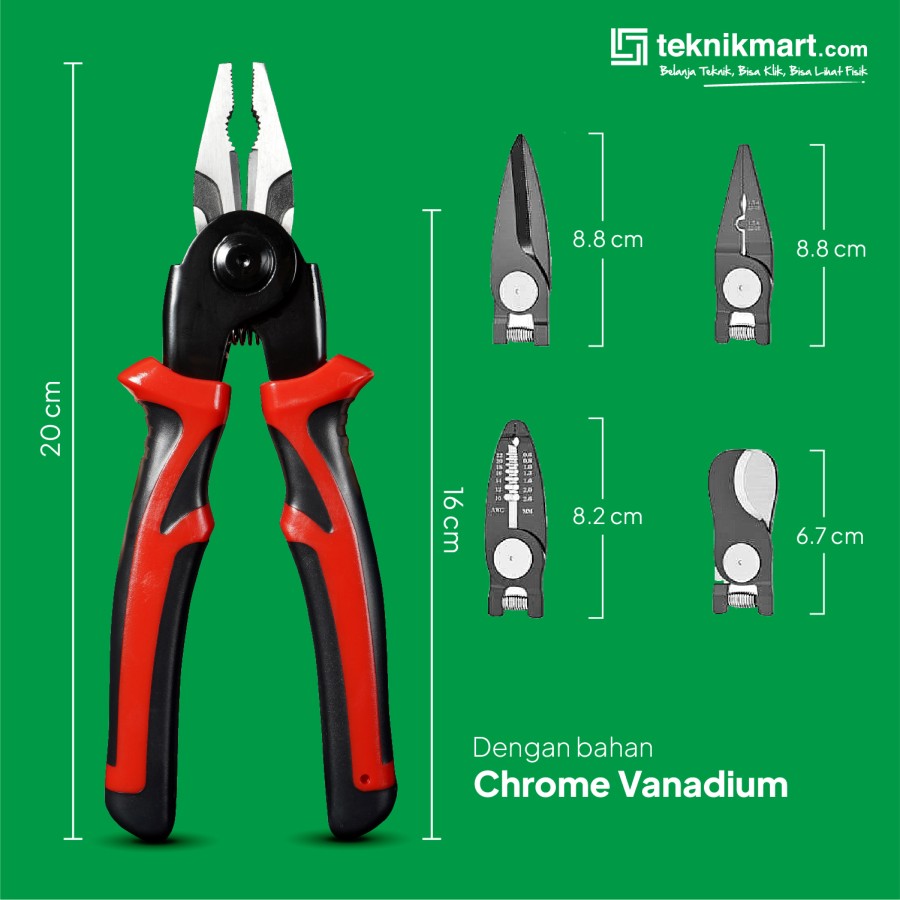 Tip Top Tang Multifungsi 5 In 1 / Multifunctional Pliers 5 In 1 CPL-005