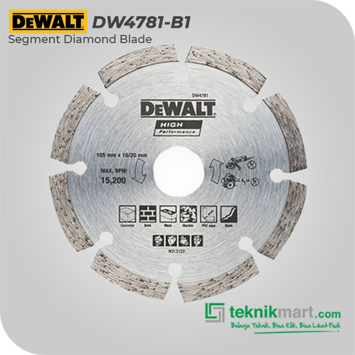 Dewalt Mata Potong Diamond untuk Tembok 105mm DW4781