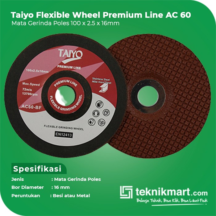 Taiyo AC 60 Flexible Wheel Premium Line For Metal 103mm