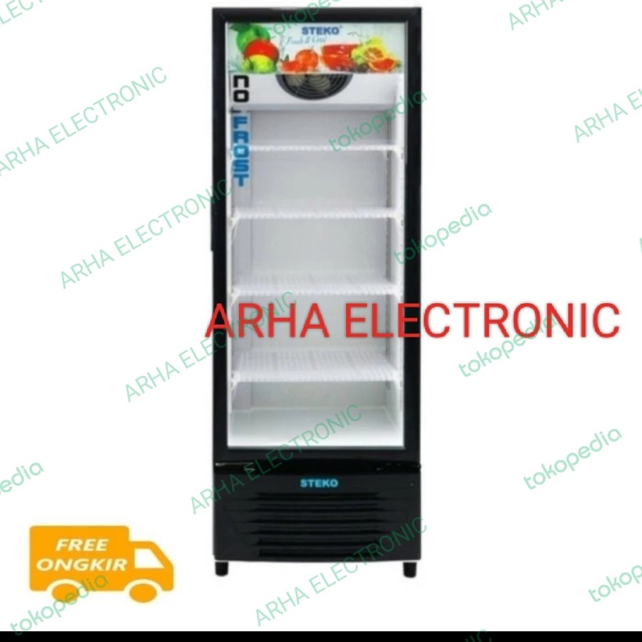 showcase steko mg 220 200liter garansi resmi 4 rak no frost