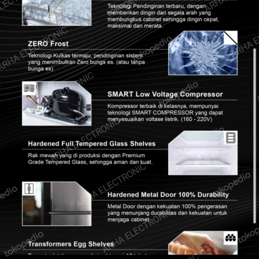 kulkas steko 1 pintu new series garansi resmi 8 tahun 170 liter