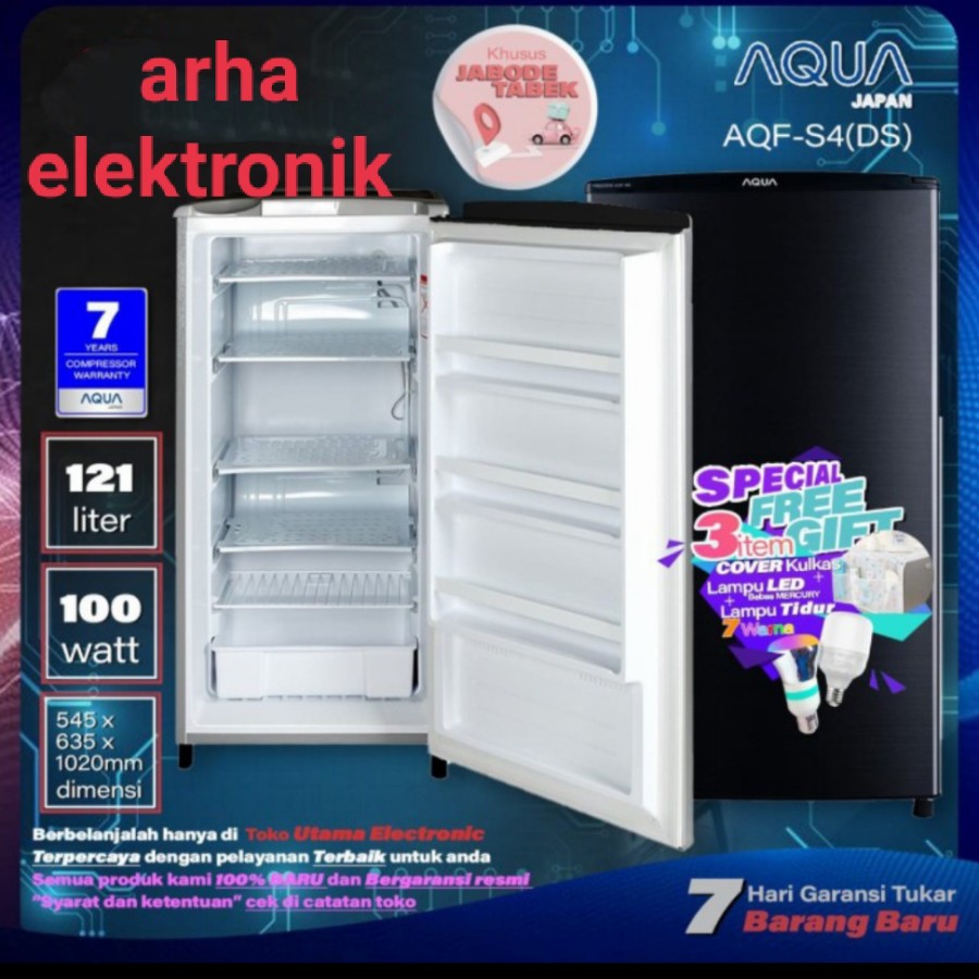 AQUA FREEZER AQUA JAPAN FREEZER ES BATU GARANSI RESMI NEW SERIES