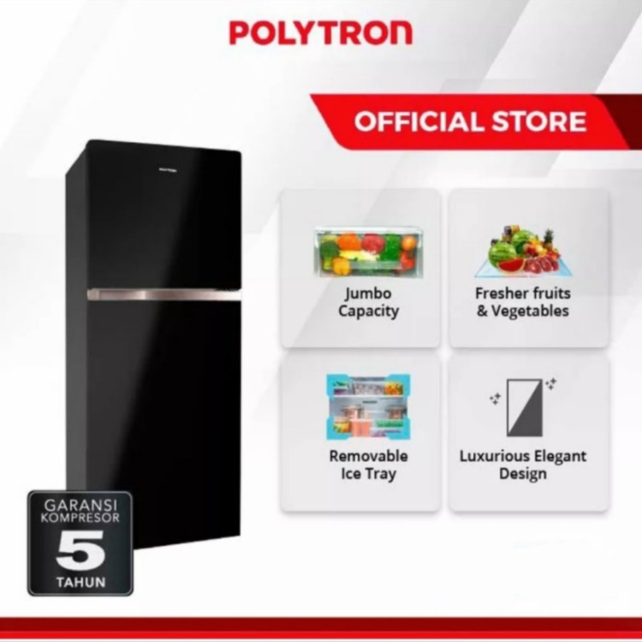 kulkas polytron 2 pintu 29 MN FREE COVER