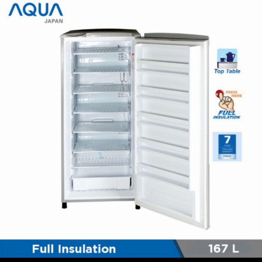AQUA FREEZER AQUA JAPAN FREEZER ES BATU GARANSI RESMI NEW SERIES