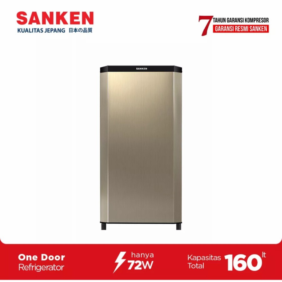 KULKAS SANKEN JAPAN 161 (160 LITER) GARANSI RESMI 7 TAHUN
