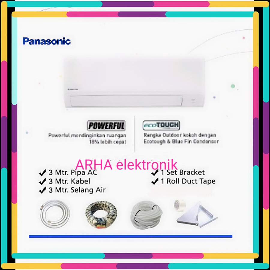 ac panasonic 1,5pk LOW VOLTAGE YN-12WKJ +PASANG DAN INSTALASI 