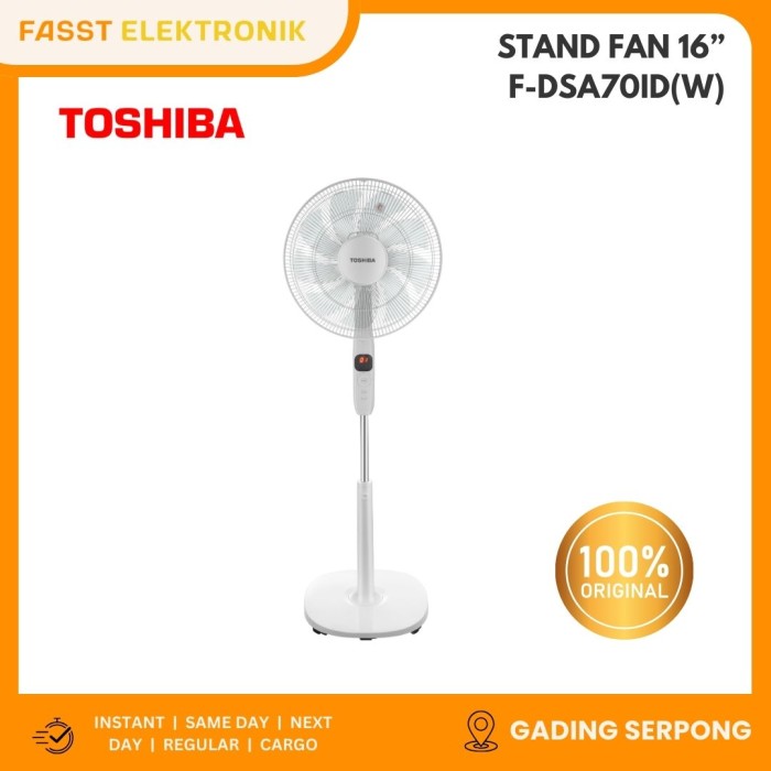 TOSHIBA Stand Fan 16" F-DSA70ID(W)