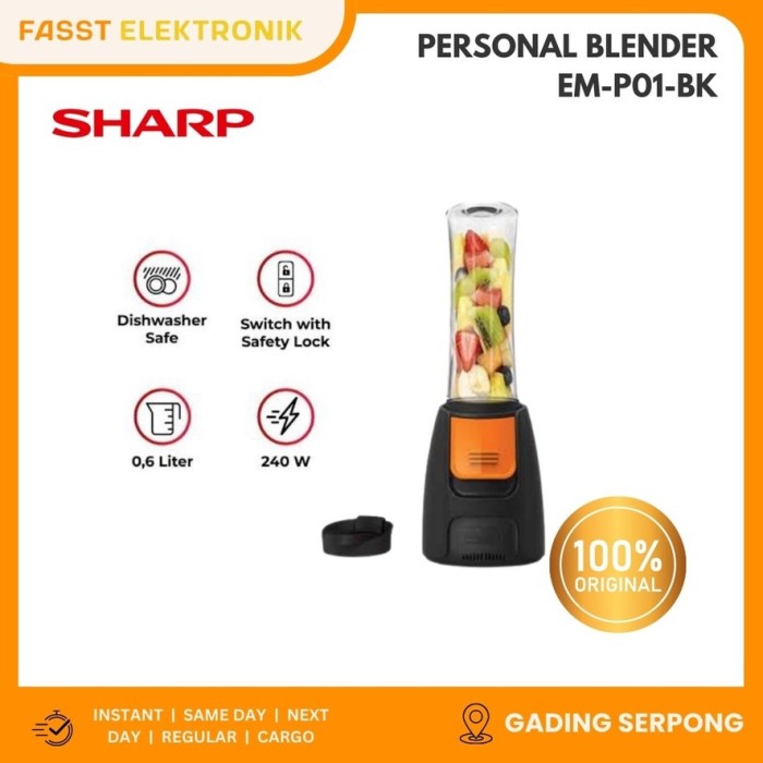 SHARP Personal Blender EM-P01-BK
