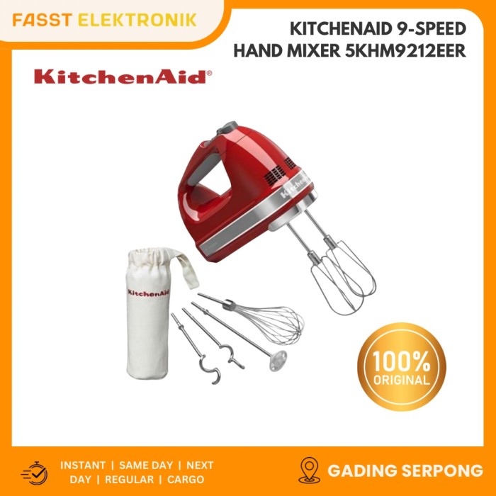 KITCHENAID 9 Speed Hand Mixer 5KHM9212NER