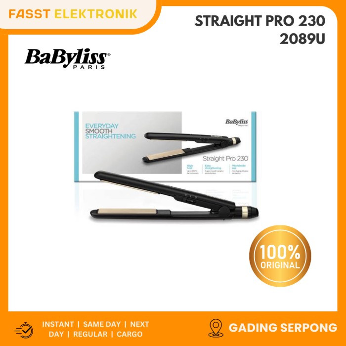 Catokan Rambut Babyliss Ceramic Pro 230 Straightener Jual