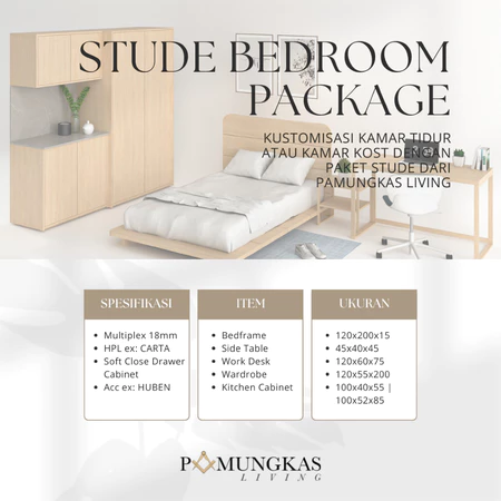 Paket Kamar Kost Tipe Stude | Paket Kamar Tidur | STUDE Bedroom Package