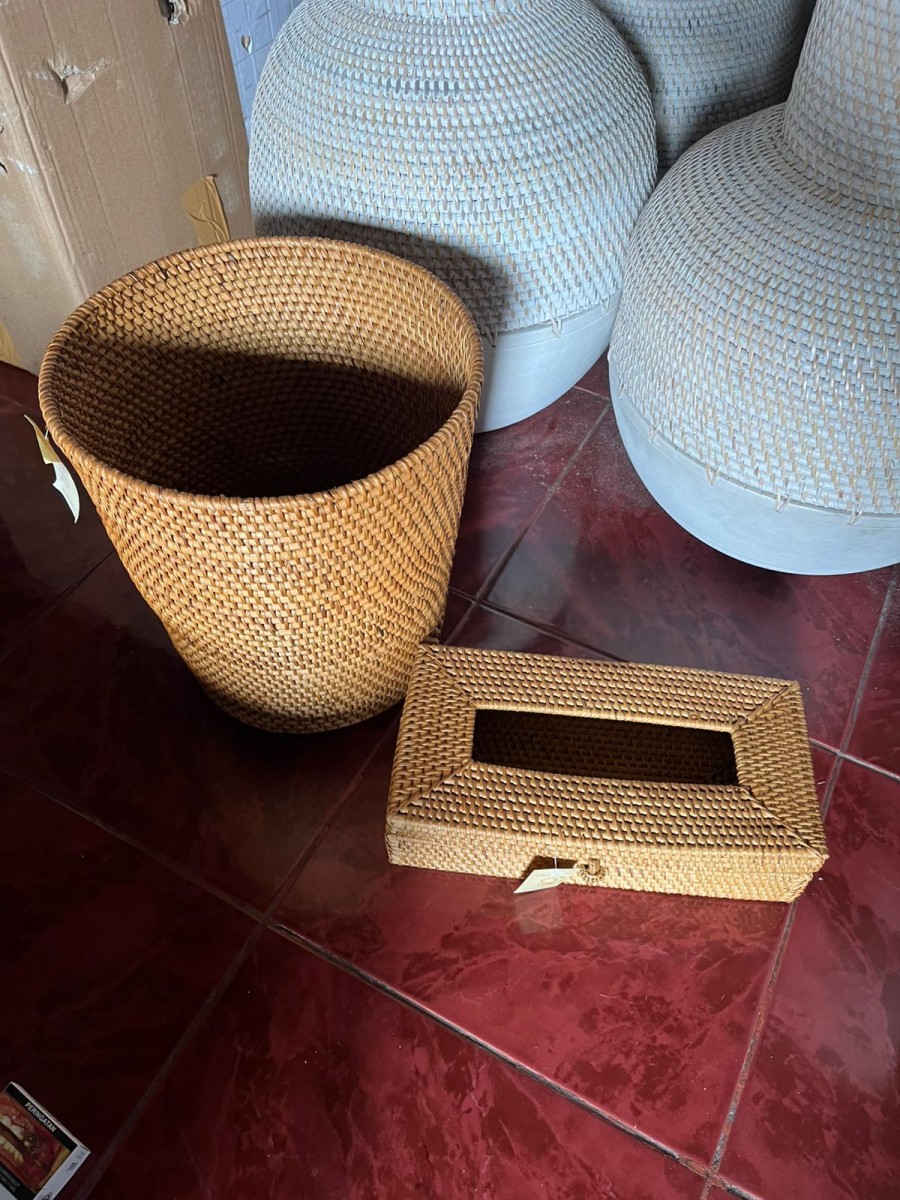 paket trash bin alumunium 31 pcs + tissu cover pita silang 31 pcs