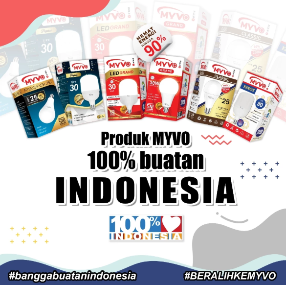 MYVO Lampu LED Classic Tipe 5 A Bulb Bohlam Cahaya Putih