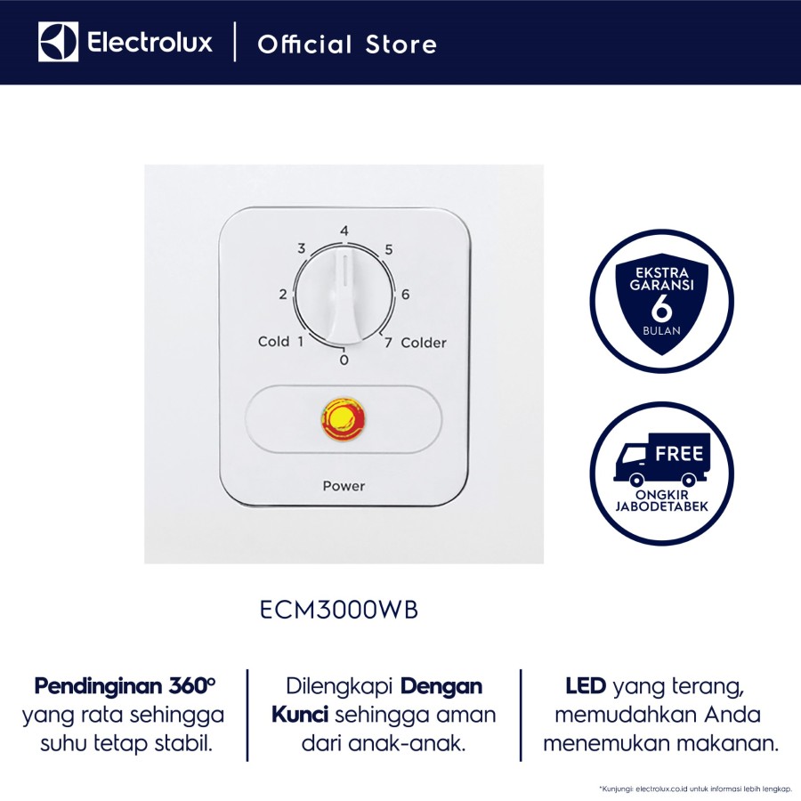 Chest Freezer ELECTROLUX ECM3000WB / ECM 3000 WB / ECM 3000WB