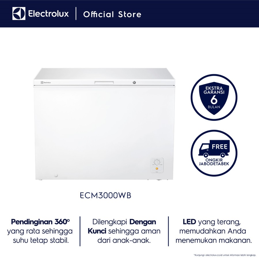 Chest Freezer ELECTROLUX ECM3000WB / ECM 3000 WB / ECM 3000WB