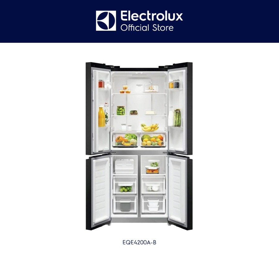 Electrolux Kulkas 4 Pintu 457L EQE4200A-B / EQE 4200 A-B / EQE4200 A-B