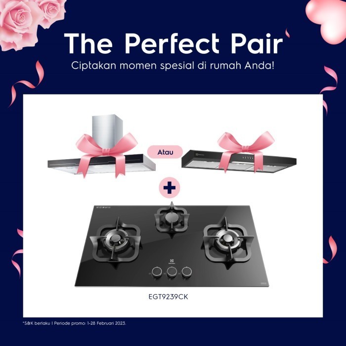 Paket Perfect Pair Kompor Tanam EGT9239CK + ECC9312K