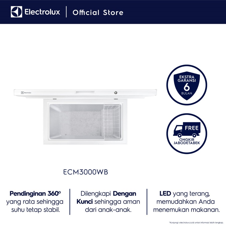 Chest Freezer ELECTROLUX ECM3000WB / ECM 3000 WB / ECM 3000WB