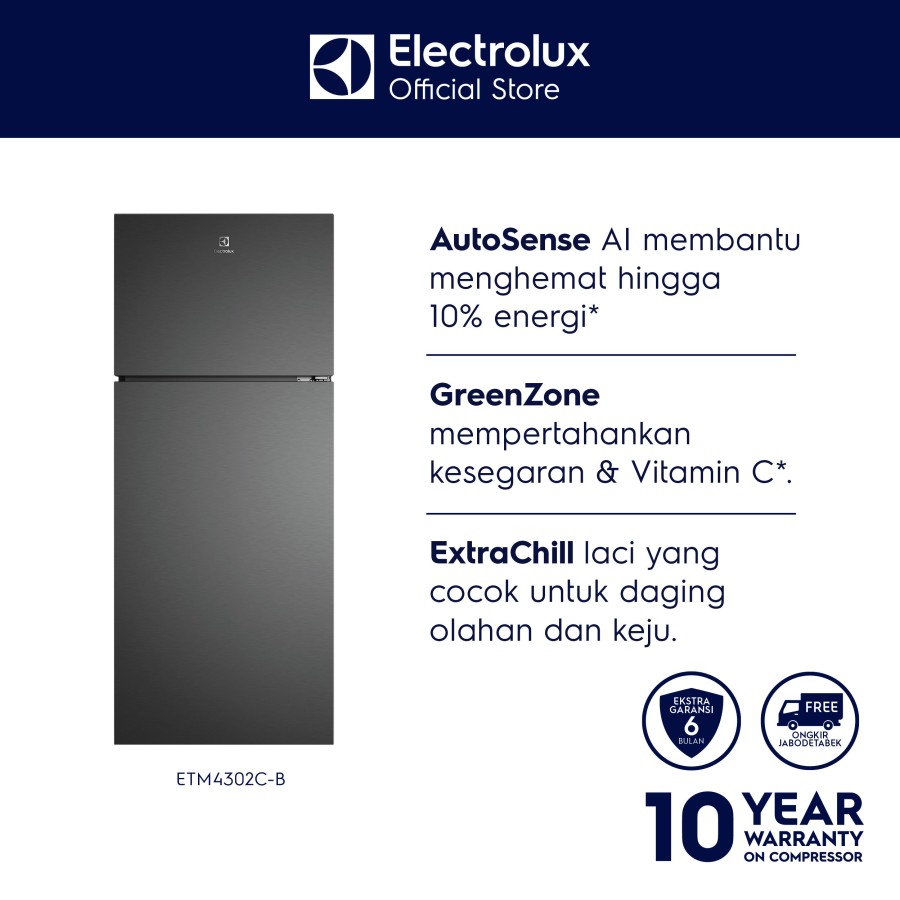 Electrolux Kulkas ETM4302C-B / ETM 4302C-B / ETM 4302 C-B