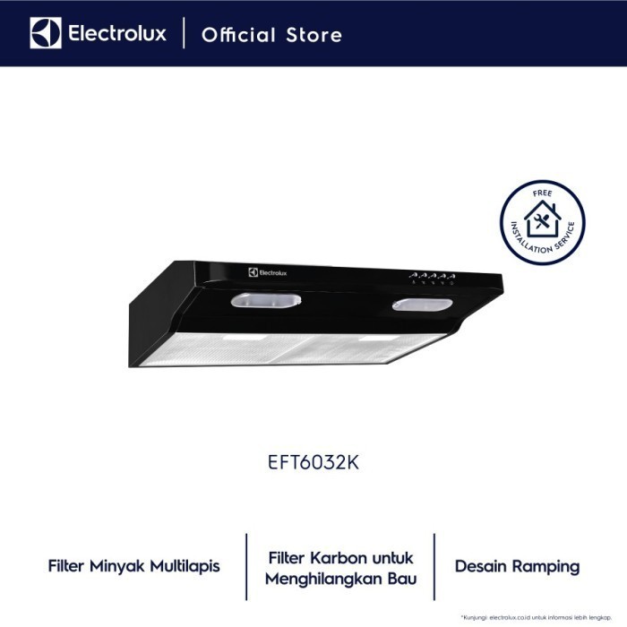 Paket Perfect Pair Cooker Hood EFT6032K + Kompor Tanam EGT7838CK