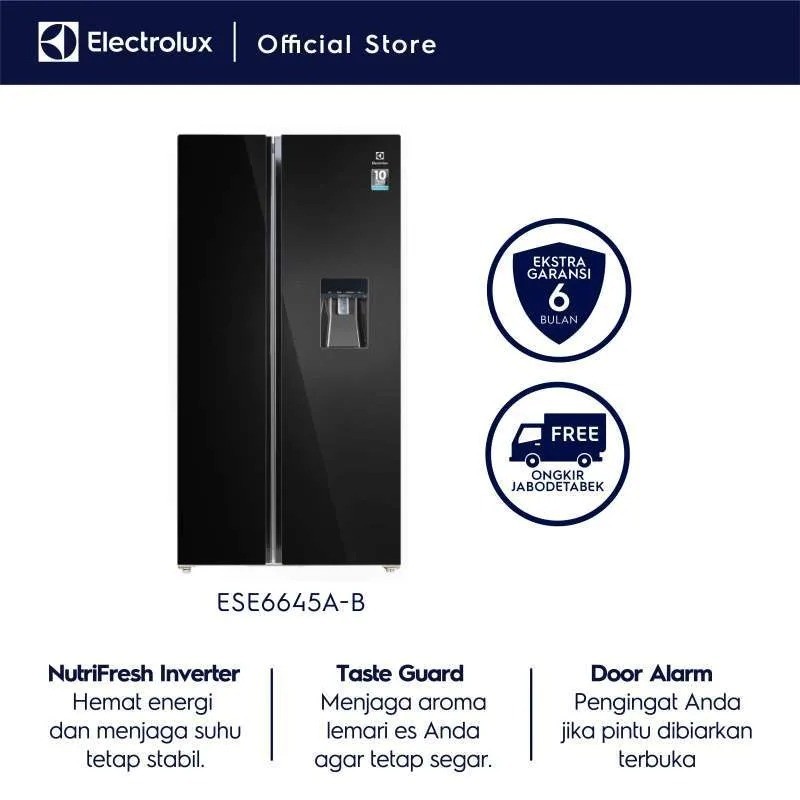 Electrolux Kulkas Side by Side 656L ESE6645A-BID / ESE 6645A-BID