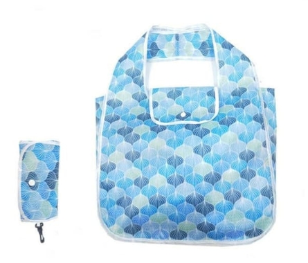 Tas belanja lipat motif / serbaguna / ecobag / go green biru bubble