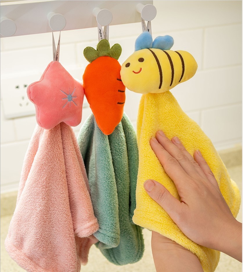 Premium Character Hand Towel / Lap Tangan Motif Gantung Handuk Kain
