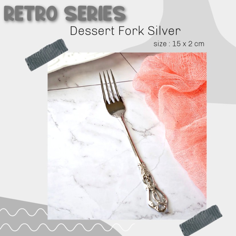 PF - Retro Dinner / Dessert Spoon Sendok Makan Retro, Sendok Snack