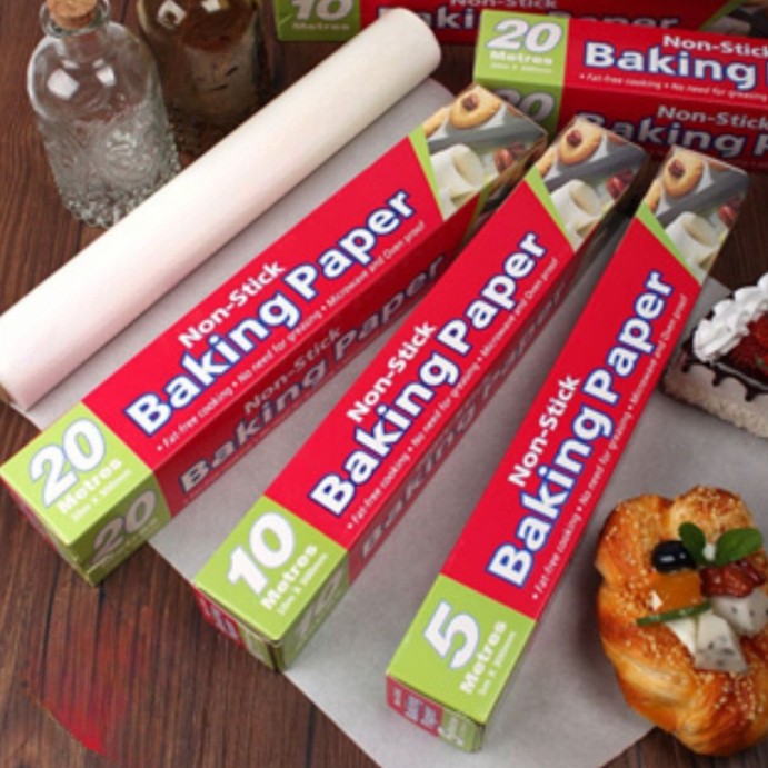 Baking Paper Non-Stick 30Cm x 10 M - Kertas Panggang Makanan Serbaguna