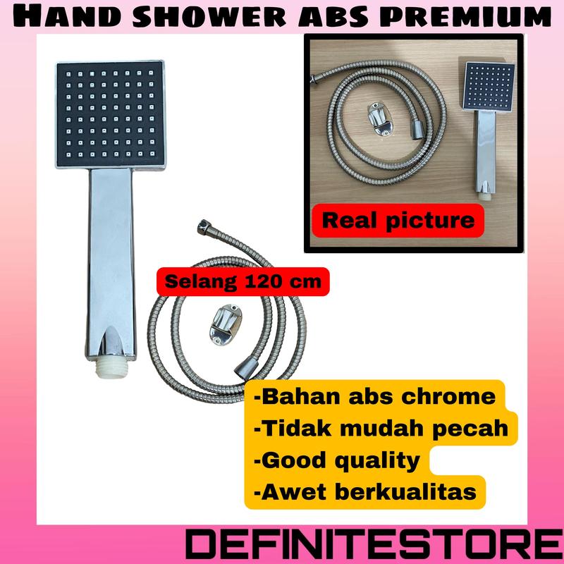 Hand Shower Shower Kamar Mandi Shower Set Shower Mandi Shower Kamar Mandi Set Rain Shower Kotak ABS Premium Chrome 1/2 inch