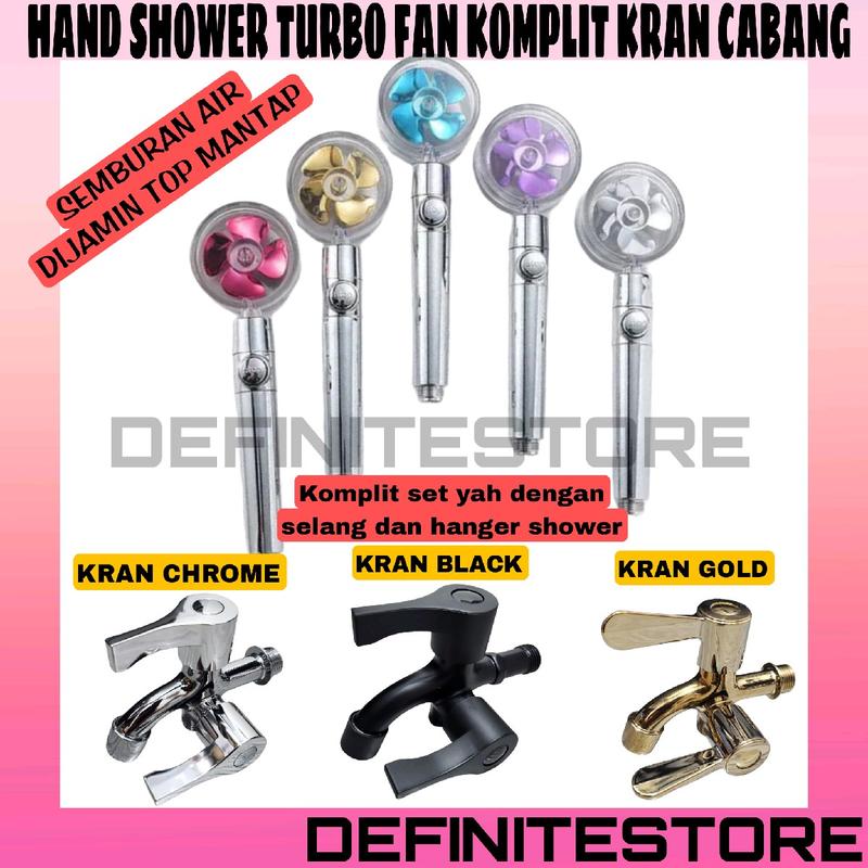Hand Shower Turbo Fan Shower Kamar Mandi Baling Shower Set Shower Mandi Shower Kamar Mandi Set Rain Shower