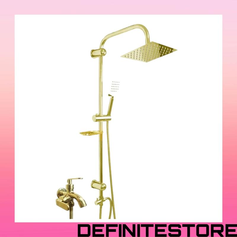 Shower Set Komplit Shower Mandi Shower Column Dingin Gold Emas