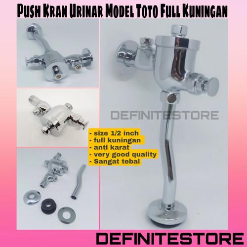 Push Kran Urinar Keran Urinoir Kran Kencing Kran Air Flush Valve Full