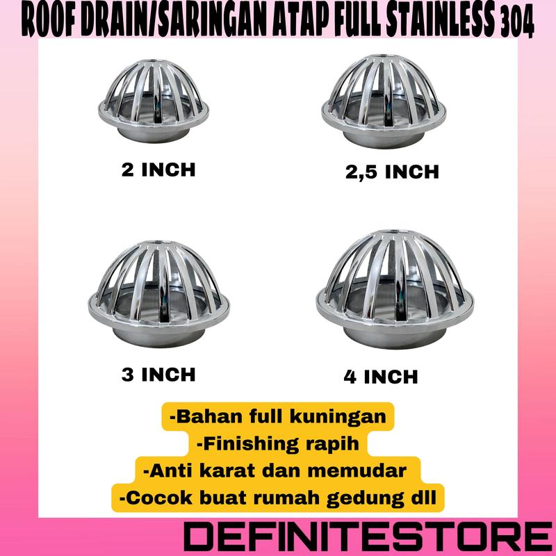 Roof Drain Saringan Talang Air Lantai Atap Saringan Dak Saringan