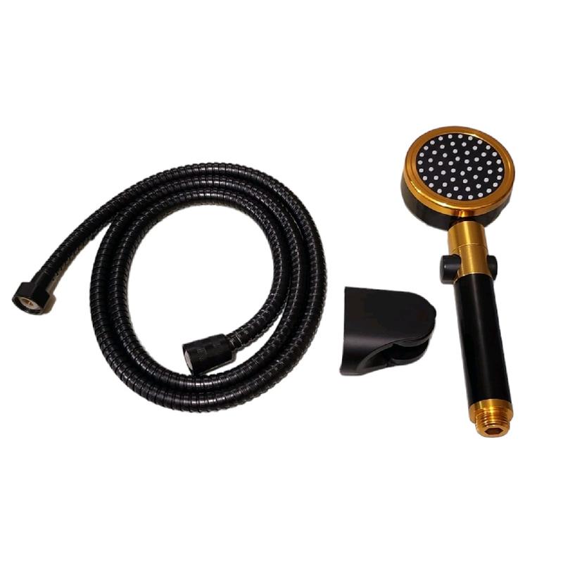 Shower Mandi Set Emas Set Rain Shower Bulat Aluminium Anti Karat