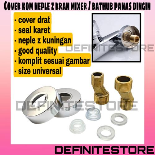 Penutup Drat Cover Drat Kom Kran Keran Air Tutup Kran Bathub Mixer Panas Dingin Neple Z Komplitan Anti Karat
