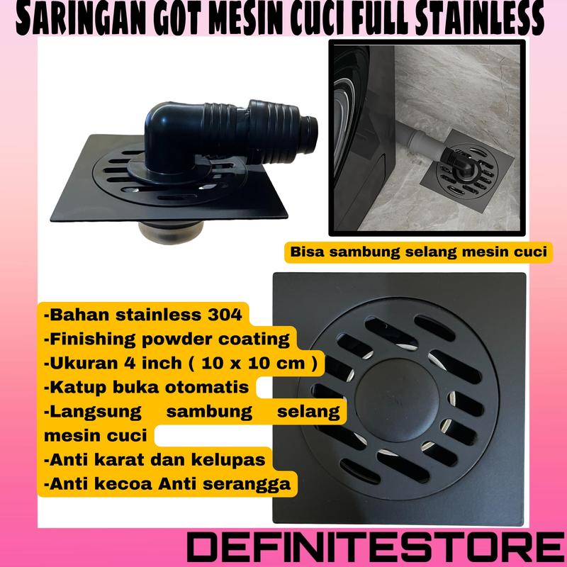 Floor Drain Mesin Cuci Stainless Saringan Kamar Mandi Saringat Got