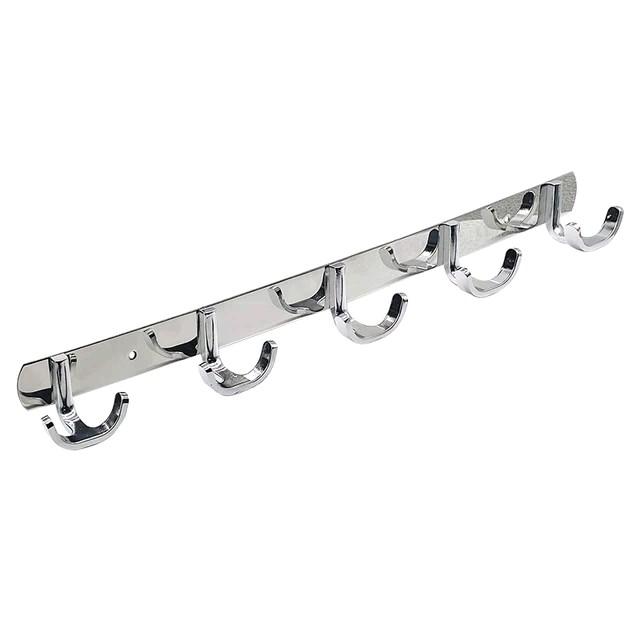 Gantungan Baju Kamar Mandi Stainless Gantungan Baju Dinding Stainless Kapstok Rak Gantungan Baju Handuk Anti Karat 10 Kait Cantelan U