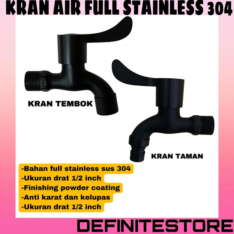 Kran Air Taman Tembok Stainless Sus 304 Ada Cucut Taman