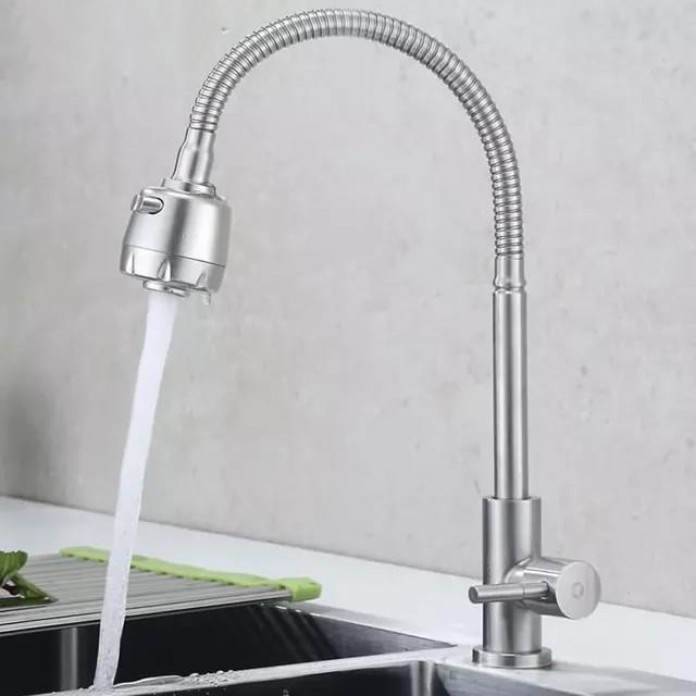 Kran Cuci Piring Kran Dapur Kran Sink Flexible Tanam Kran Angsa Keran Cuci Piring Keran Dapur Flexsibel Stainless SUS 304 Anti Karat