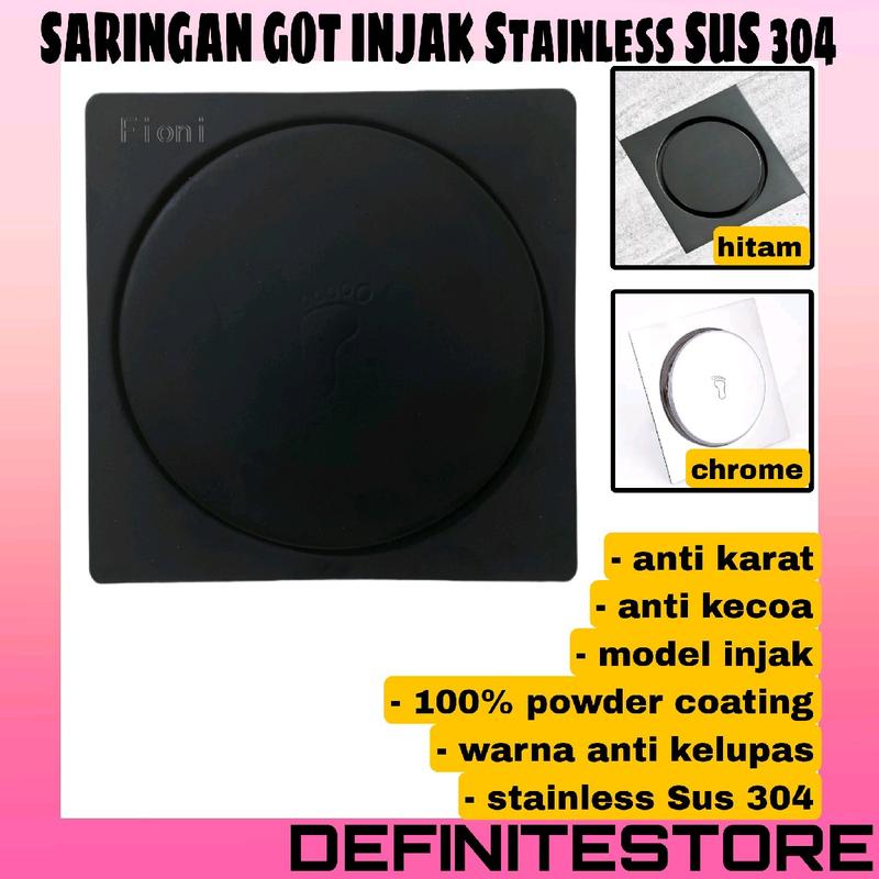 Saringat Got Injak Floor Drain Stainless Saringan Kamar Mandi