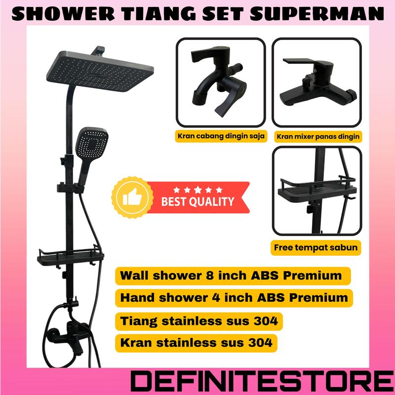 Shower Set Komplit Shower Mandi Shower Column Superman