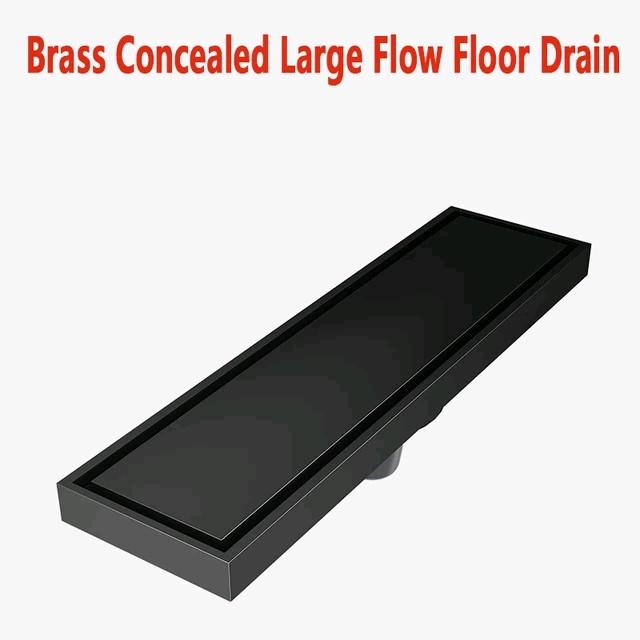 Saringan Got Smart Floor Drain Kamar Mandi Hitam 60 Cm Stainless Sus 304 Anti Karat