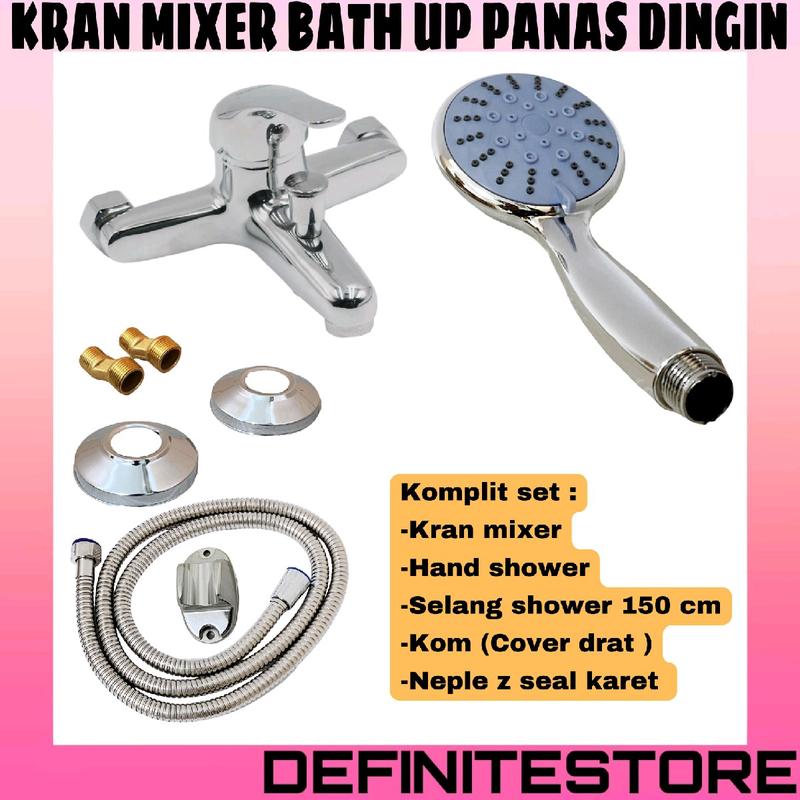 Kran Mixer Panas Dingin Kran Bathub Shower Kran Air  Komplit Shower Ch