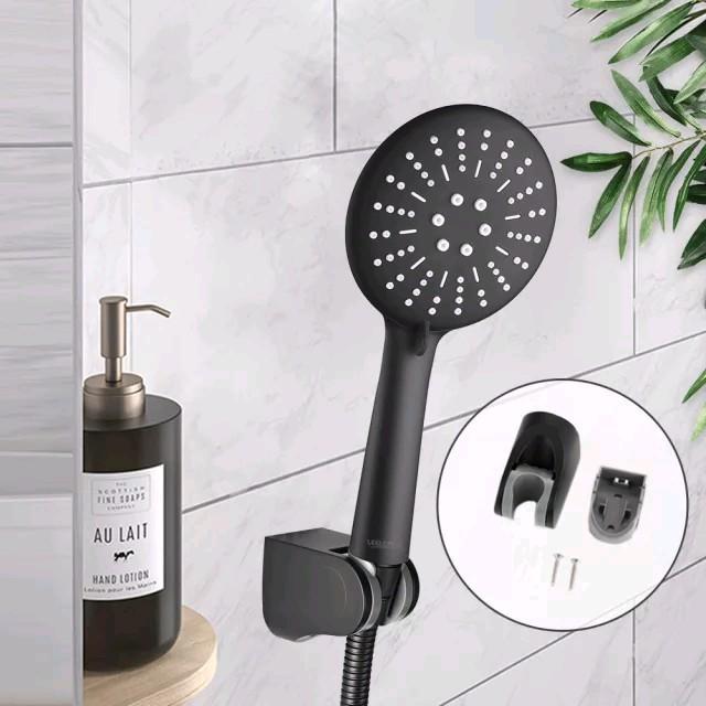 Hand Shower Shower Kamar Mandi Set Shower Set Shower Mandi Set Rain Shower Hitam Bulat ABS Premium 1/2 inch
