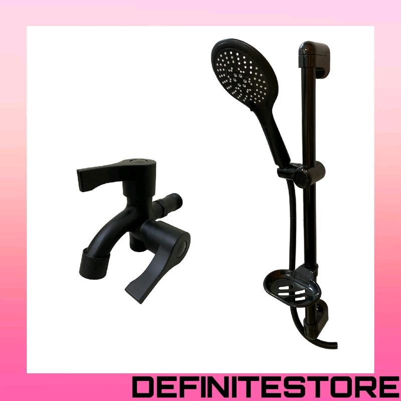 Hand Set Tiang Shower Stainless Sus 303 Komplit Tiang Anti Karat Anti Kelupas Warnanya Bulat